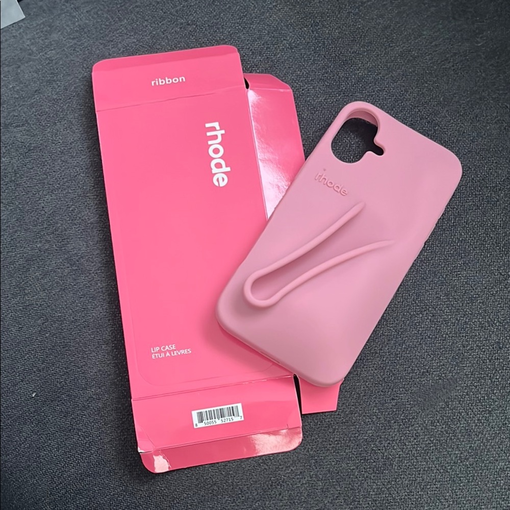 RHODE Ribbon Blush Silicone Phone Case
